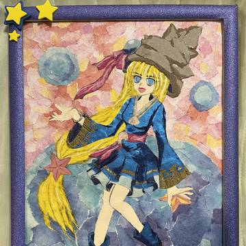 サザエ姫の貼り絵