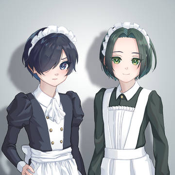 メイドちゃん2人