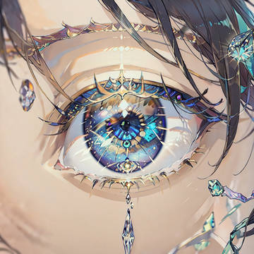 blue crown eye