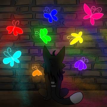 Butterflies in her mind