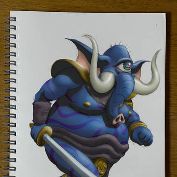 真・女神転生V 邪神ギリメカラを試し描き