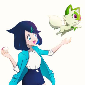 リコとニャオハ