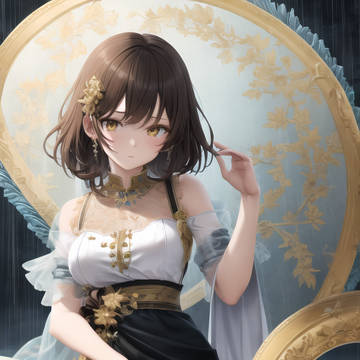 雨の中
