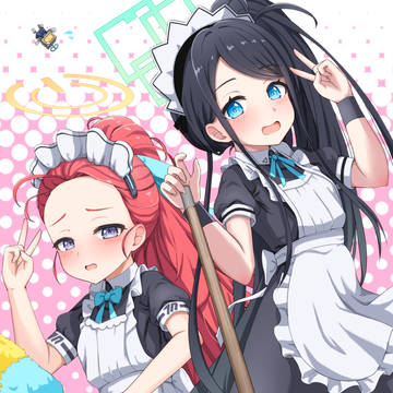 2人でダブルピース