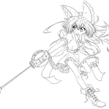 フックちゃん線画