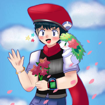 Kouki and Shaymin in the Sky ♡