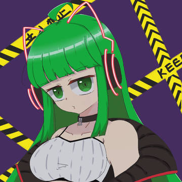 サイバーちゃん(オリキャラ)イラスト