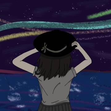 星夜下の蓮子