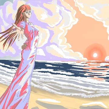 beach woman