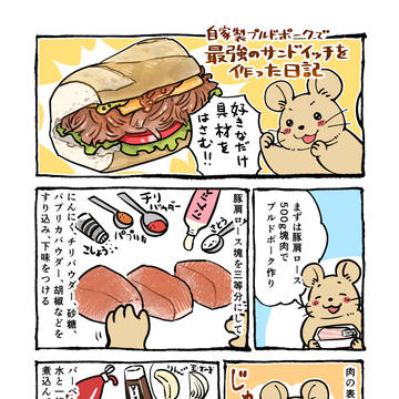 豚塊肉でサンドイッチを作った日記🥪