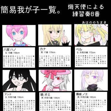 簡易我が子紹介一覧