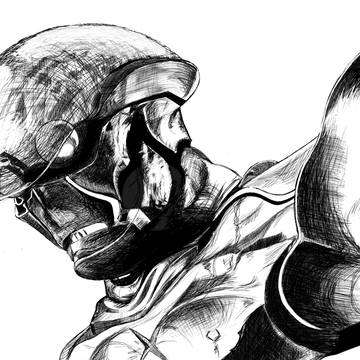 練習絵 ハカイダー