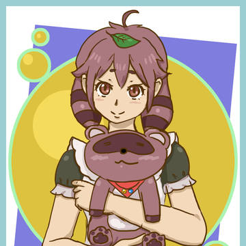 くらまたぬさんの尻尾の擬人化