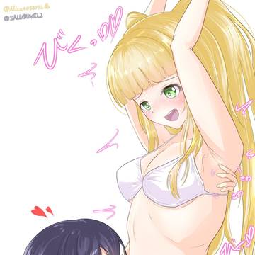 シオアリ百合ップルのくすぐりへそ舐めエッチ💕