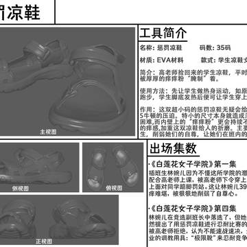 35码超小惩罚凉鞋