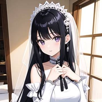 結婚式場の控室で待っている、当時の嫁の燐子ちゃん