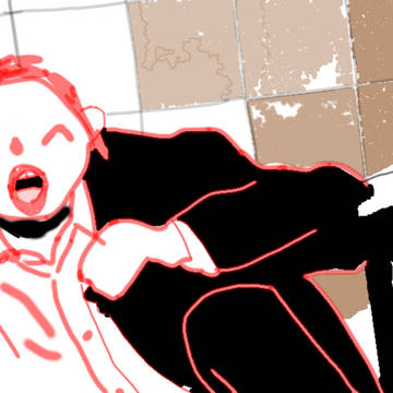 恐怖に慄く先生
