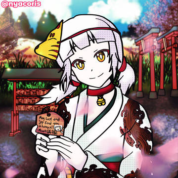 【 自身作】招き猫の擬人美福ちゃん