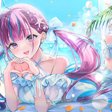 【お仕事】湊あくあ4周年記念配信キービジュアル