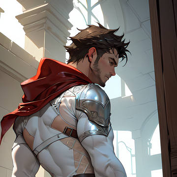 Beautiful butt of gladiator