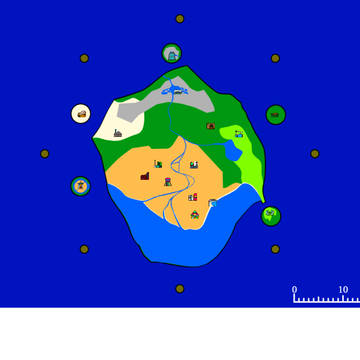 空島都市Ω　地図