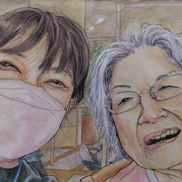 似顔絵＋制作過程