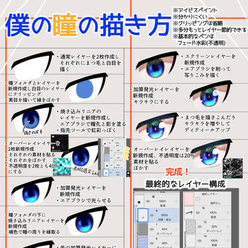アイビスでキラキラおめめの描き方！