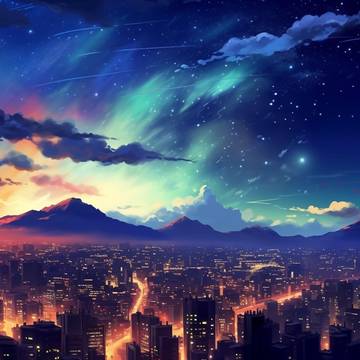美しい夕日