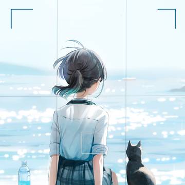 「波の音と写真部の先輩」