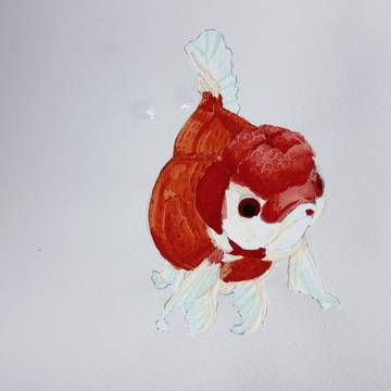 金魚(水彩)
