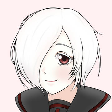 白い髪の女の子