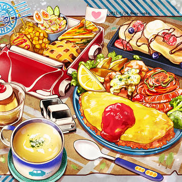 【オリジナル】乗り物ランチ