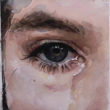 teary eyes