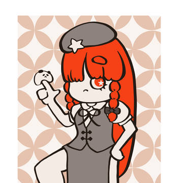 美鈴のアクキー作りました。