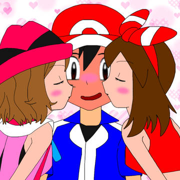 サトシとセレナとハルカのファーストキス（その後の会話シーンも）
