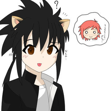 舌をしまい忘れるコタローくん