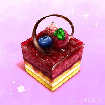フランボワーズのミニケーキ
