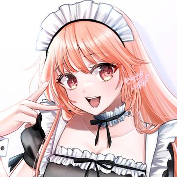 撮影に応えてくれるメイドさん