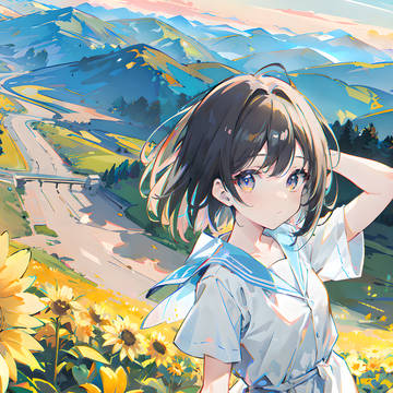 Sunflower girl