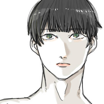彼は何を見つめているのか。
