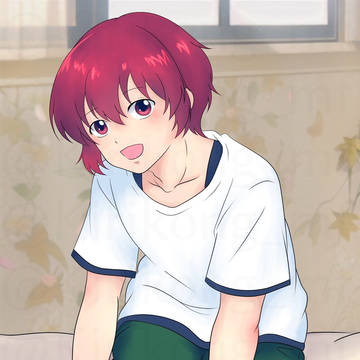 赤髪男の子