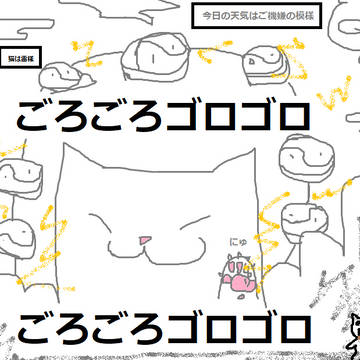 猫は雷様