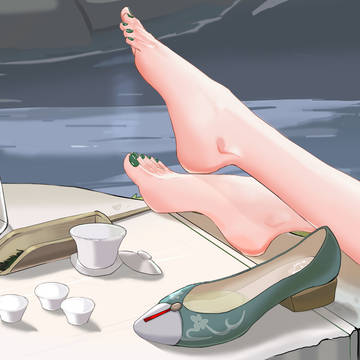 逸仙龙井，清茶氤氲（美甲版）