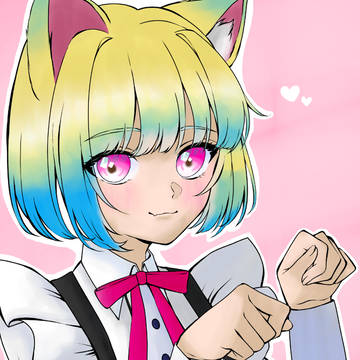 フリー線画塗らせていただきました！