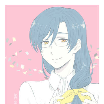長髪男子イラスト本