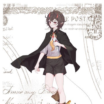 boy in cloak