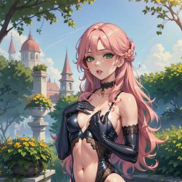 In the garden