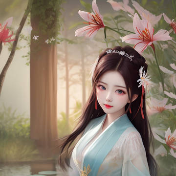 岸边繁花