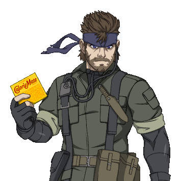 Naked Snake Pixel Art