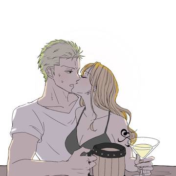 酒場にて【ゾロナミ】